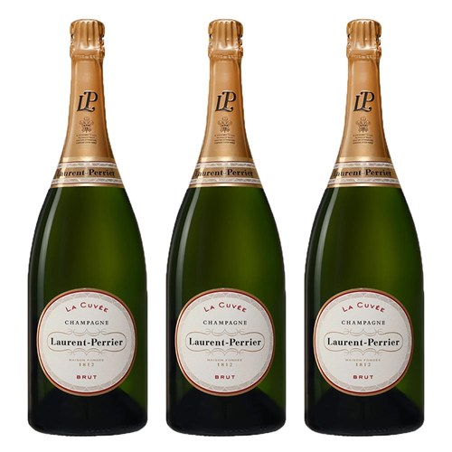 Laurent Perrier La Cuvee Champagne Magnum 1.5L Case of 3